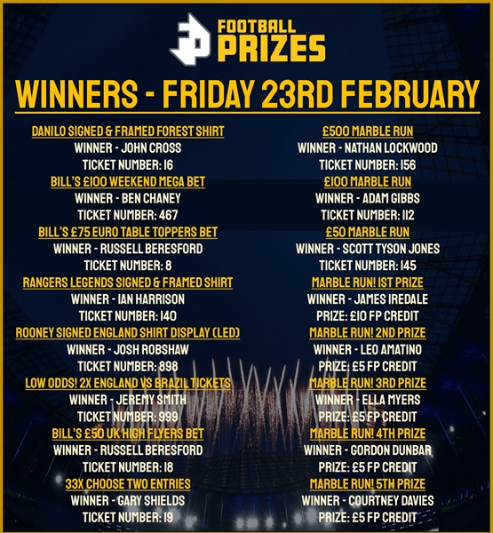 FRIDAY 23RD