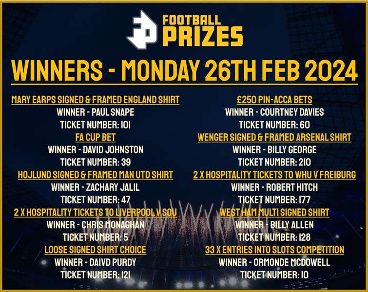 Monday 26th evening
