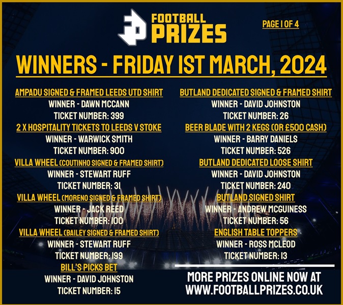 Friday 1st March 1