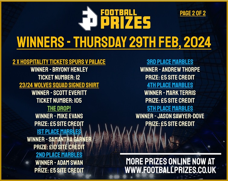 Thursday 29th February