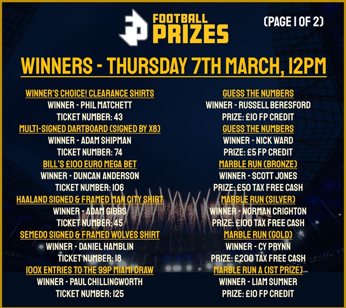 Thursday 7th March 1
