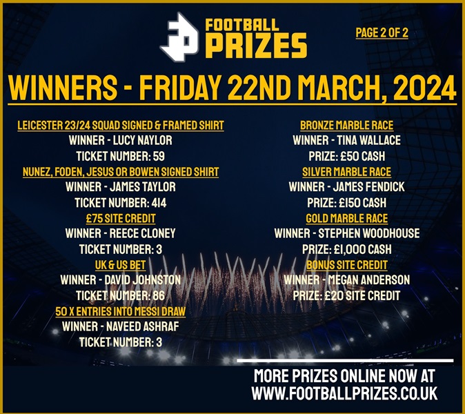 Friday 22nd March 2