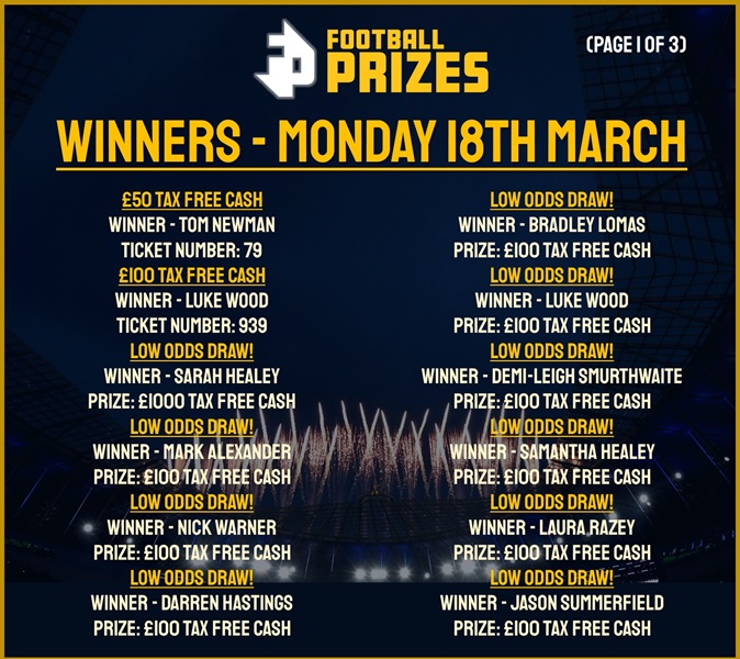 Monday 18th 1