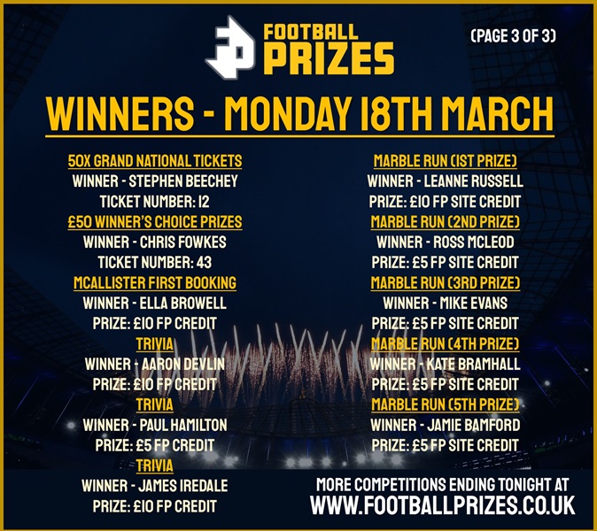 Monday 18th 3