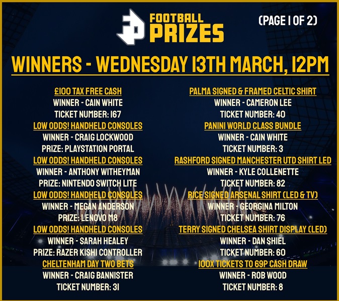 Wednesday 13th March 1