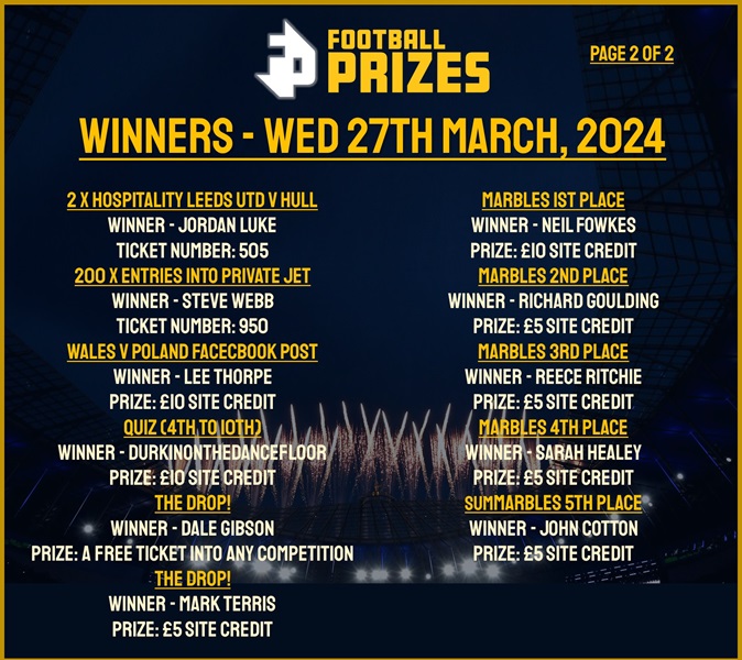 Wednesday 27th March 2