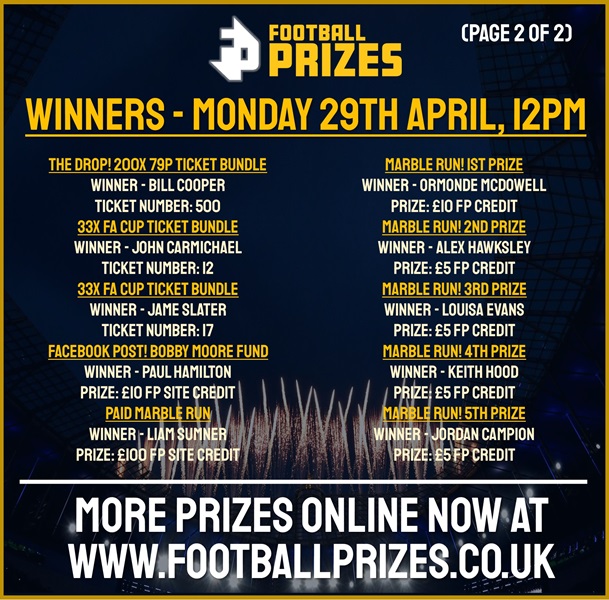 MORNING Monday 29th April 2