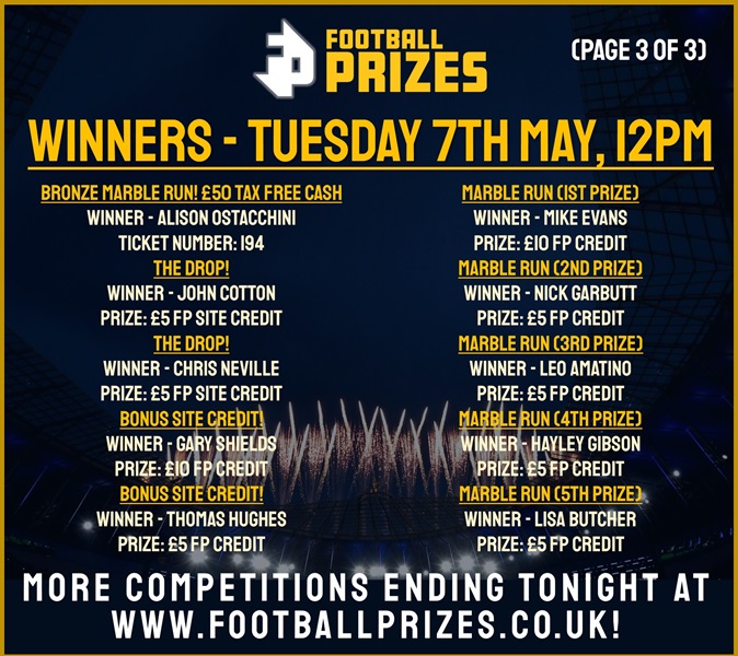 Tuesday 7th May 3
