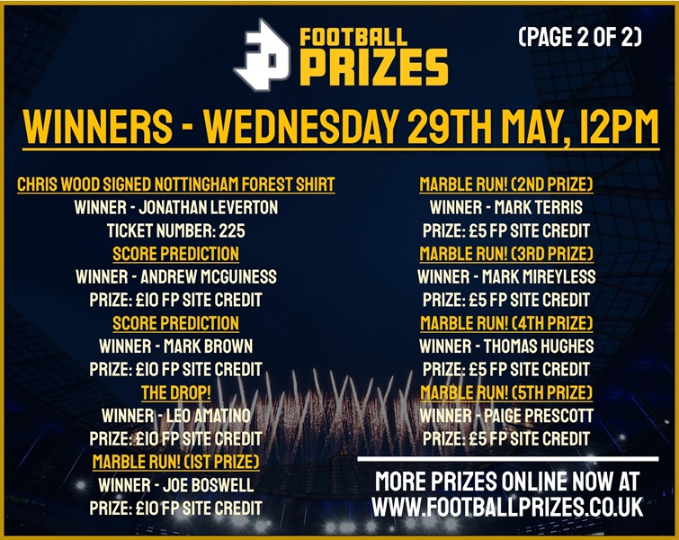 WEDNESDAY 29TH MAY 2