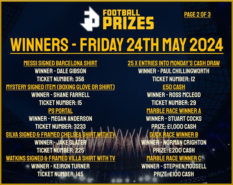 fRIDAY 24TH MAY 2