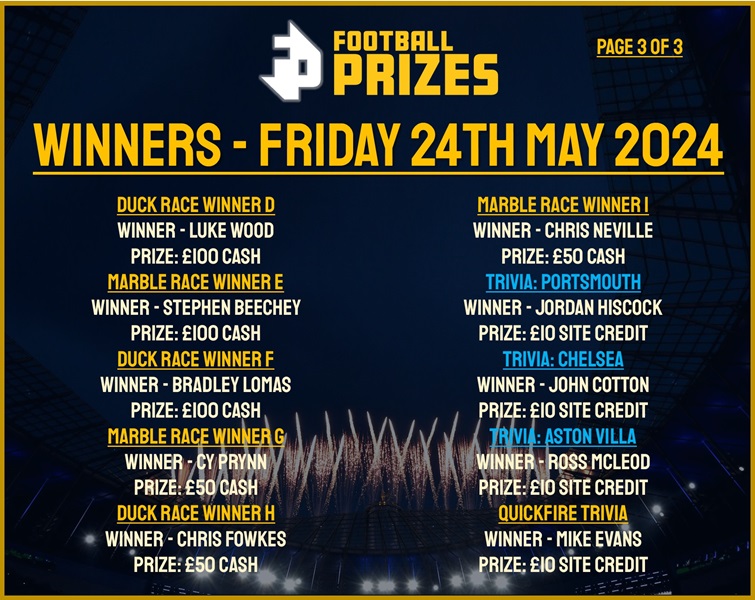 fRIDAY 24TH MAY 3