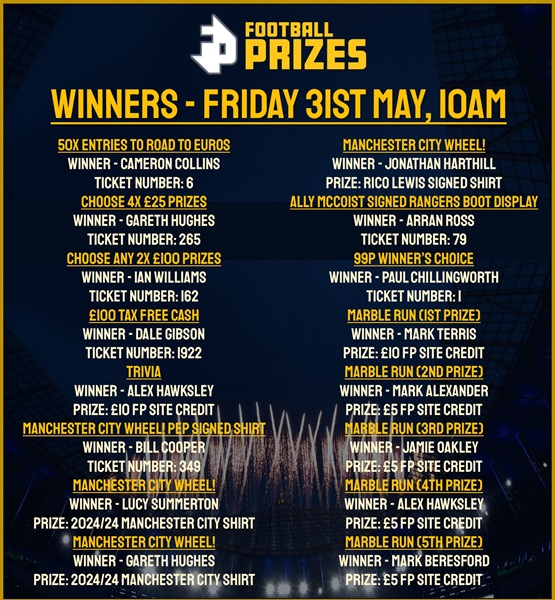 FRIDAY 31ST MAY