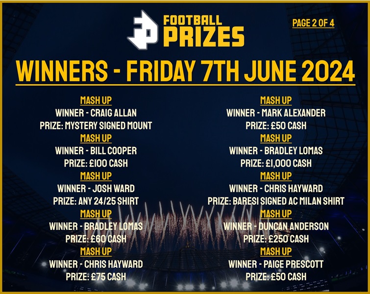 FRIDAY 7TH JUNE 2