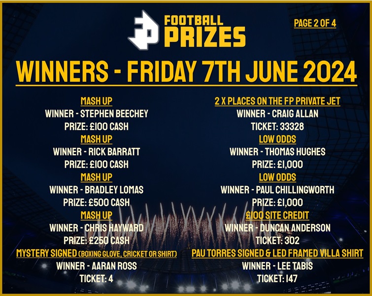 FRIDAY 7TH JUNE 3