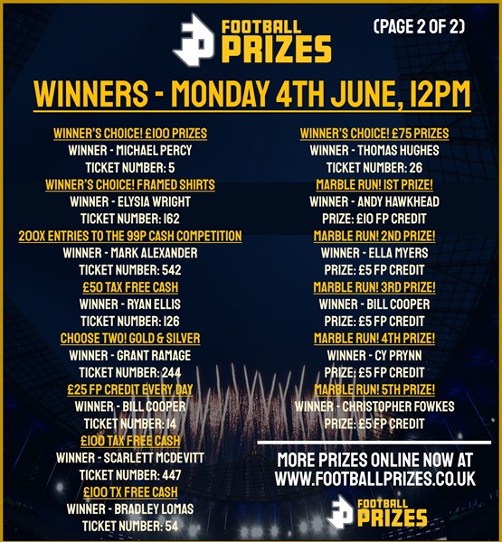 MONDAY 3RD JUNE 2