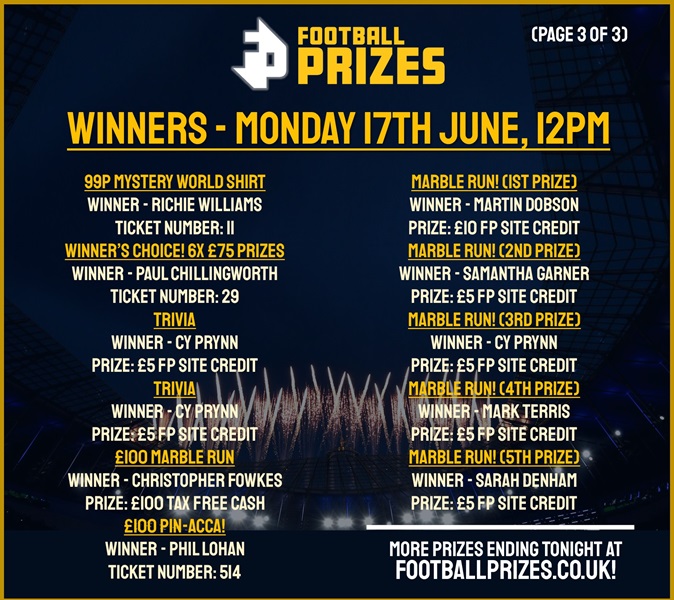 Monday 17th June 3