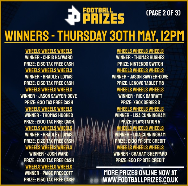 THURSDAY 30TH MAY 2