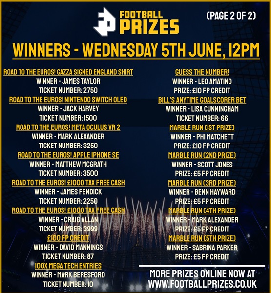 WEDNESDAY 5TH JUNE 2