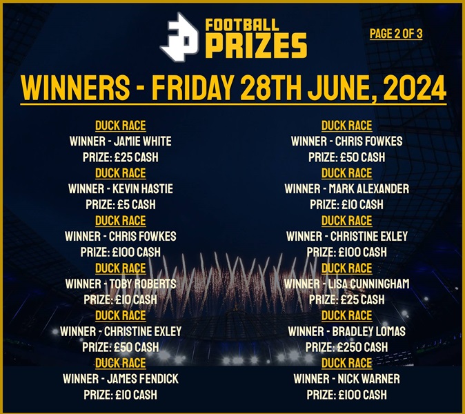 FRIDAY 28TH JUNE 2