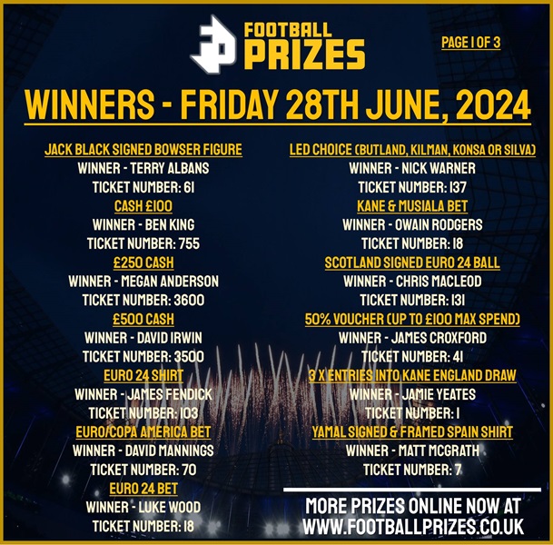 FRIDAY 28TH JUNE