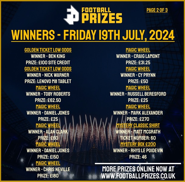 Friday 19th July 2
