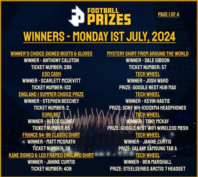 MONDAY 1ST JULY 1