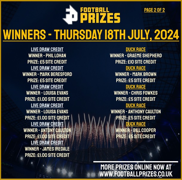 Thursday 18th July 2