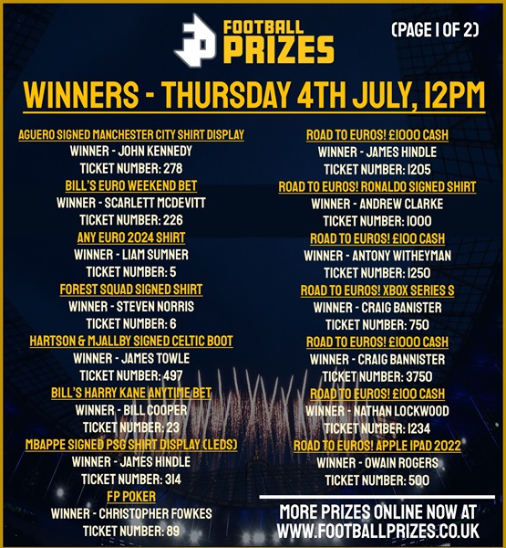 Thursday Midday Winners 1