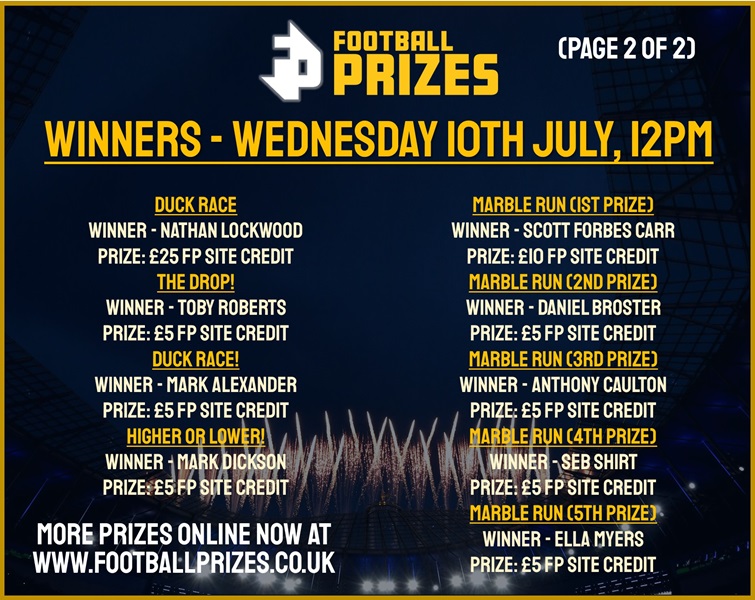Wednesday 10th July 2
