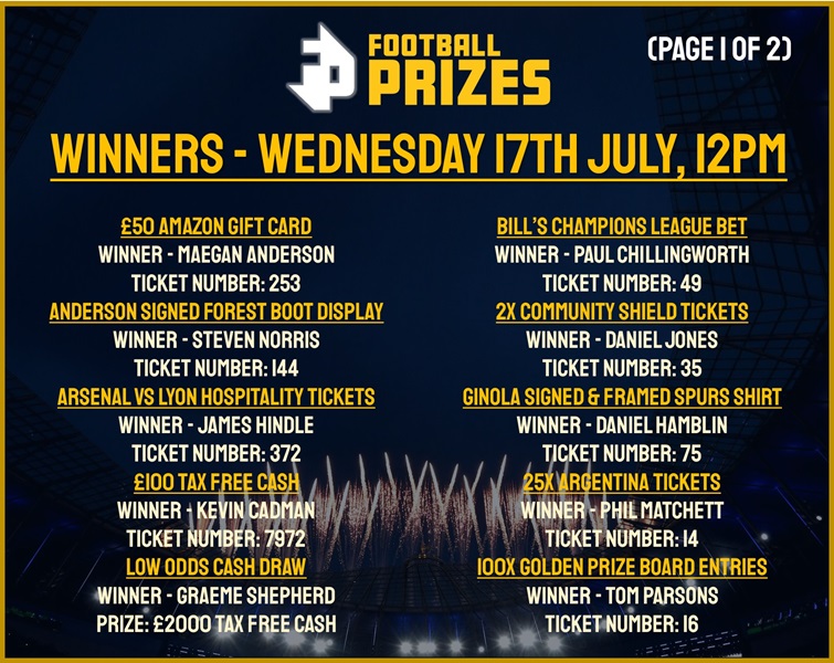 Wednesday 17th July 1