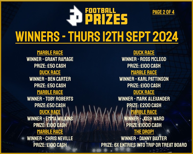 Thursday 12th September 2