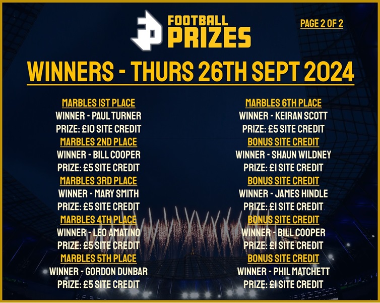 Thursday 26th September 2