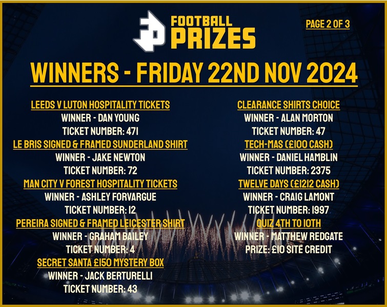 Friday 22nd November 2